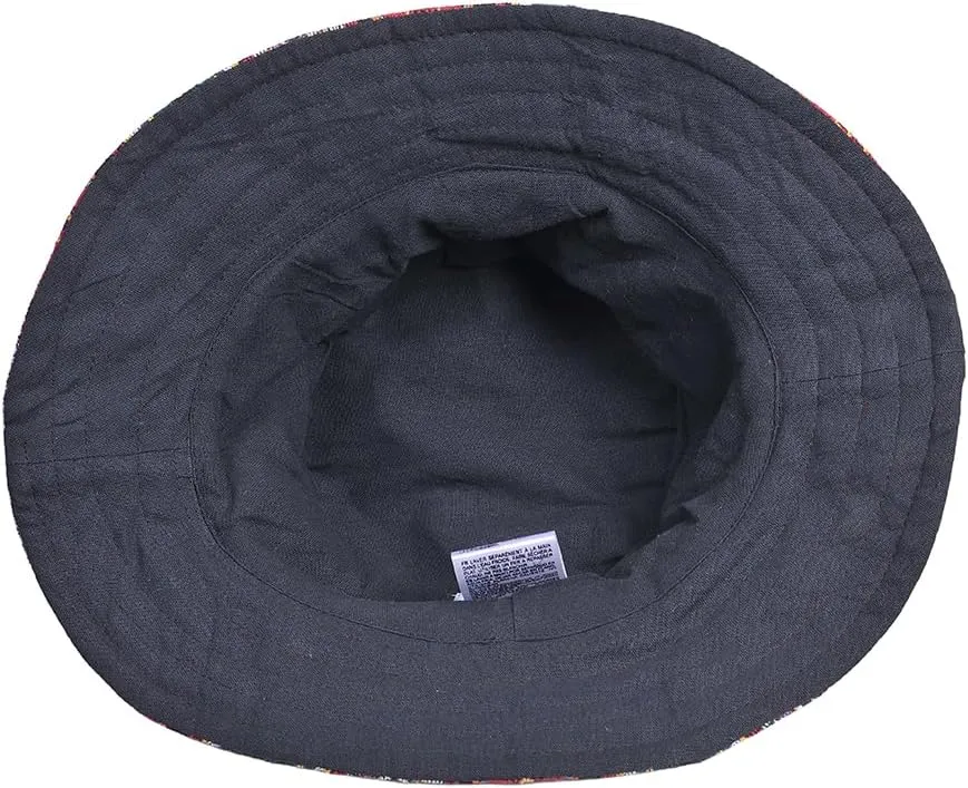 THE COLLECTION ROYAL Hippie Patch Boho Hippy Rave Festival Gear Cotton Bucket Hat for Men and Women