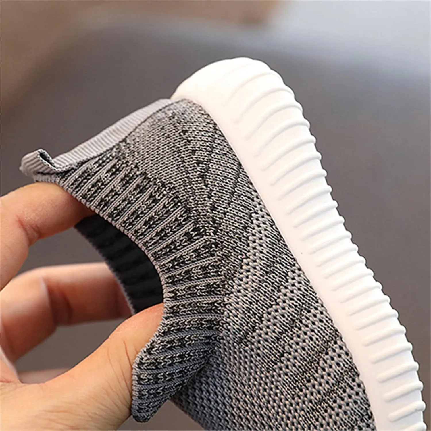 Toddler Barefoot Shoes Mesh Slip on Walking Shoes Non Slip Soft Sole Running Sneakers Kids Casual Comfortable Tennis Sneakers