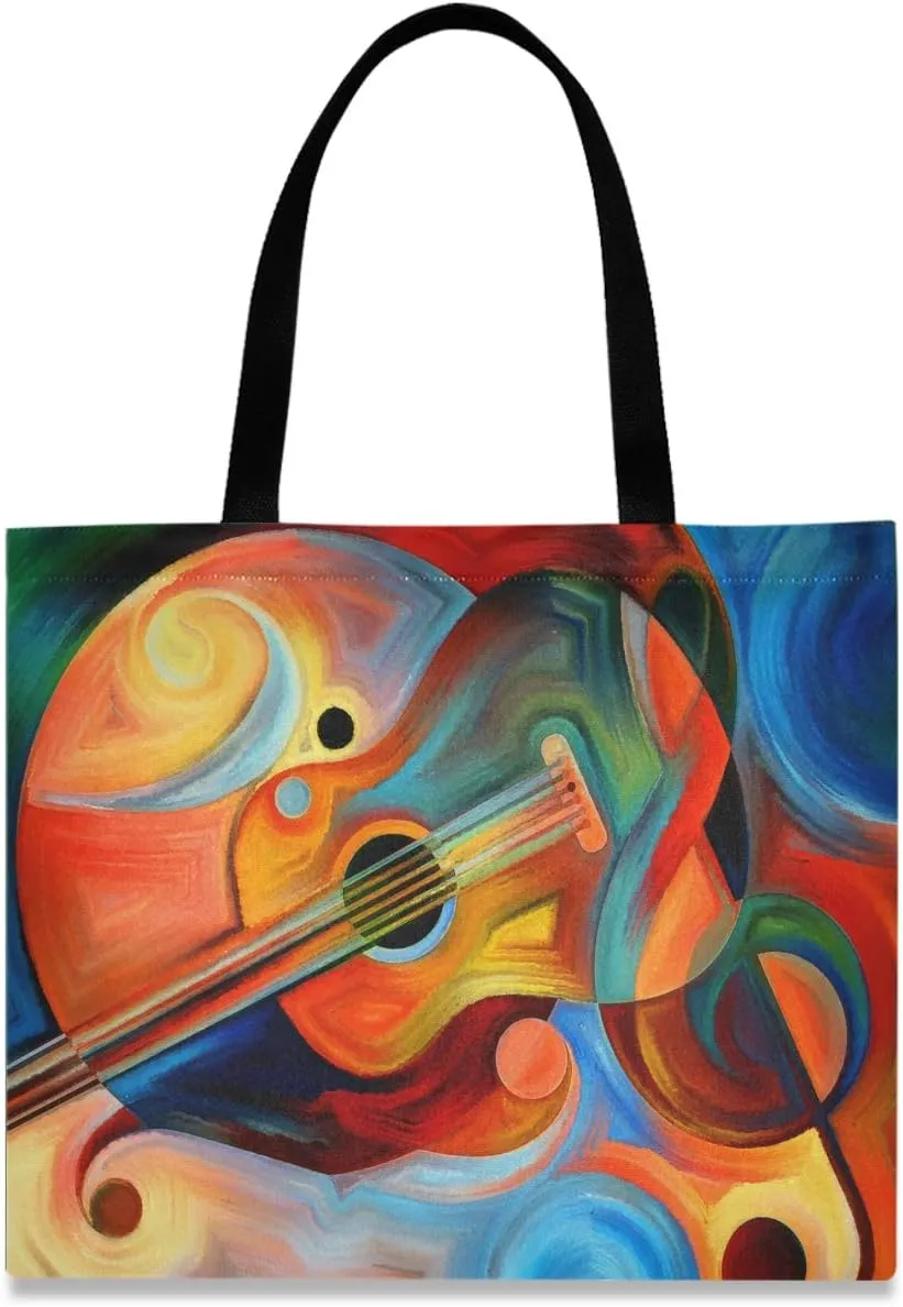visesunny Canvas Shoulder Bags For Women Waterproof Tote Handbags For Teens Beach School Daily Working