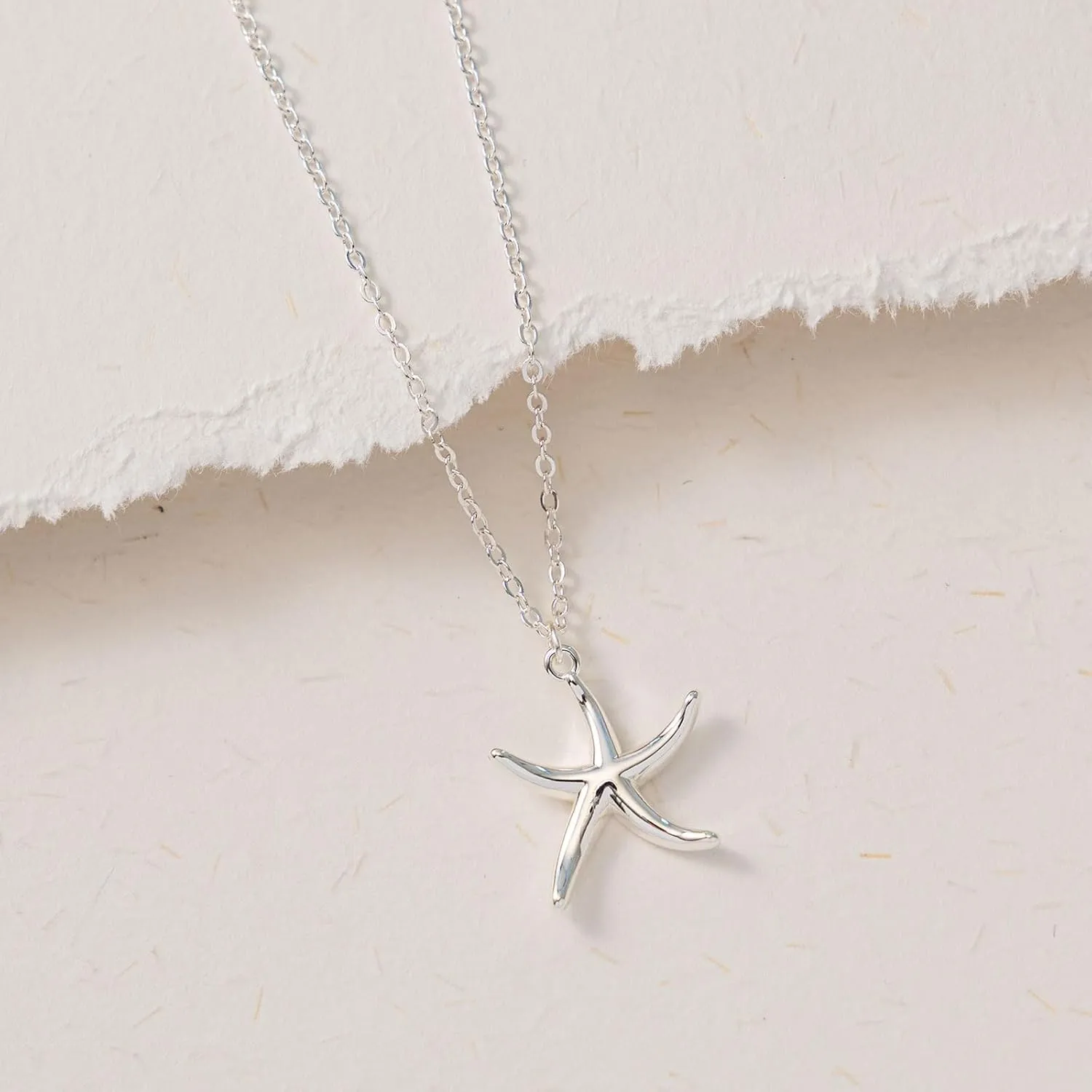 VRIUA Silver Necklace for Women 14K Silver Plated Dainty Star of David Butterfly Sun Lotus Flower Bead Necklace Simple Jewelry Everyday