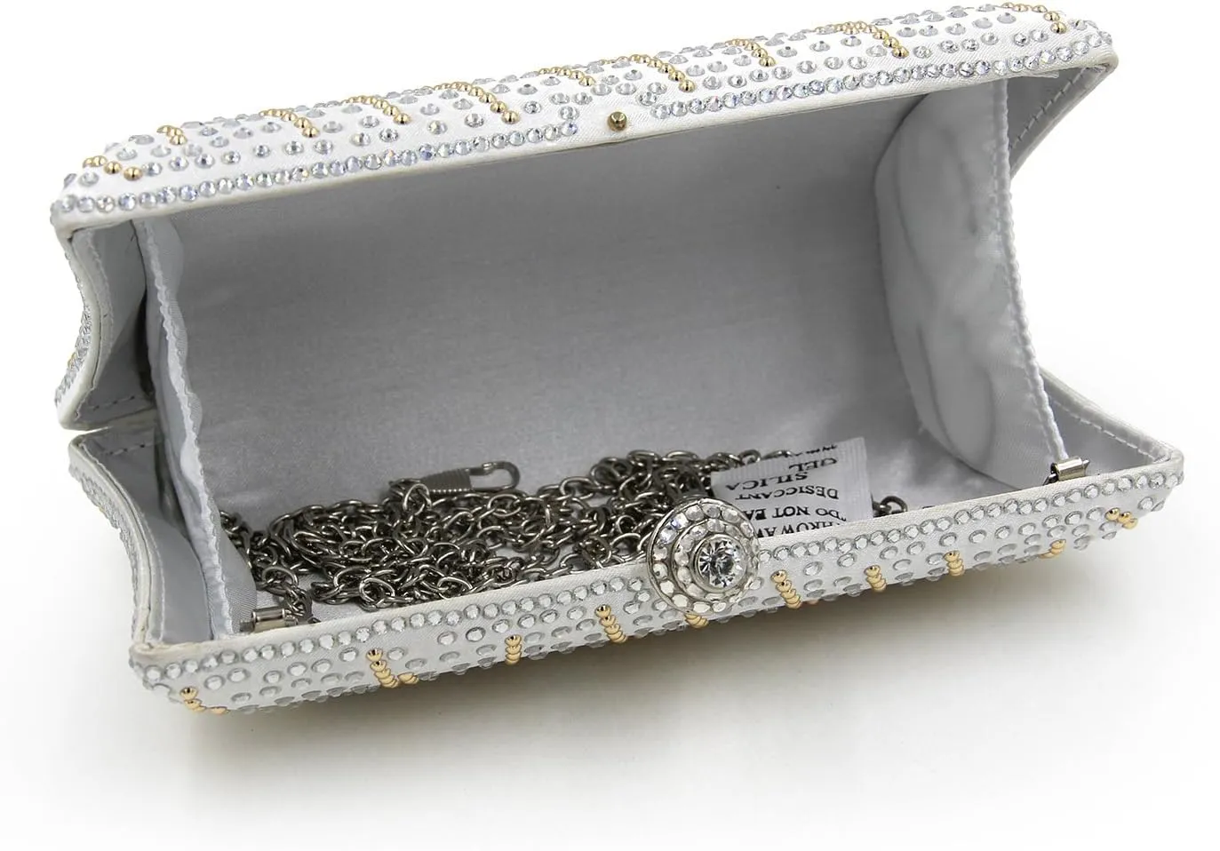 Women and Ladies Handbag Evening Clutch Bag Rhinestones Shoulder Bags for Prom Wedding Party