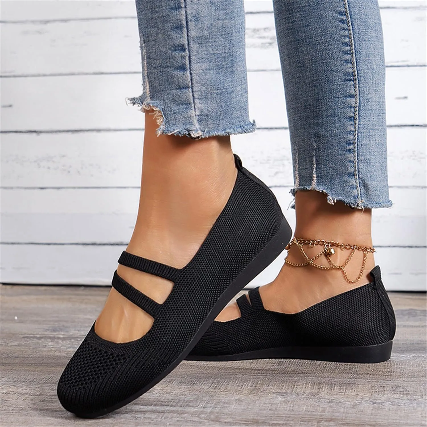 Women Flats Shoes Round Toe Comfortable Slip On Ballet Flats Ladies Walking Shoes for Dressy Casual Office Wedding