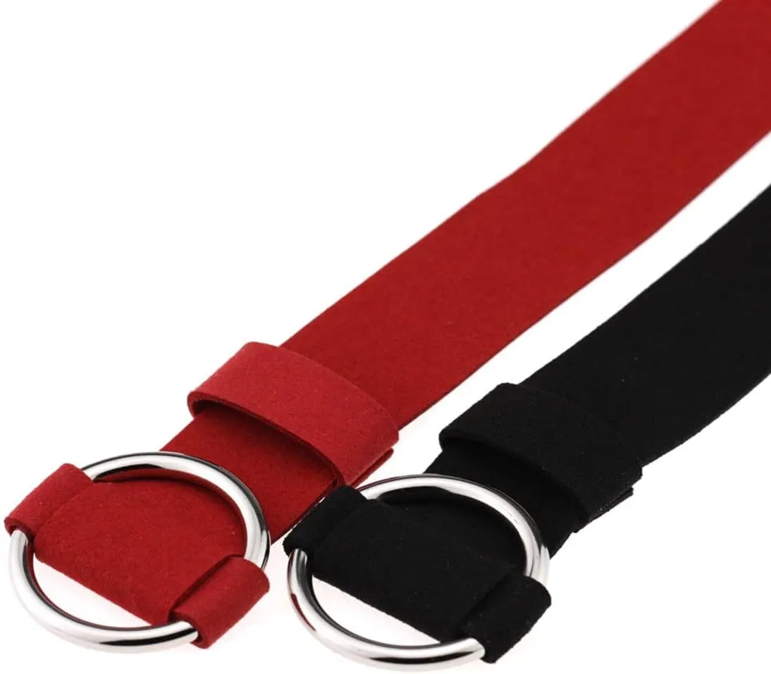 Women Gothic Velet Belt Choker Collar Necklaces Statement Circle Ring Buckle Chokers Necklaces Jewelry