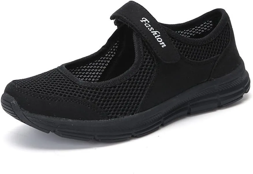 Women Mesh Sneakers Summer Slip On Sandals Orthopedic Sandals With Arch Support Comfortable Wide Width Walking Shoes