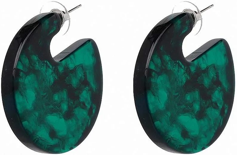 Women Party Accessories Boho Acrylic Brown Earring Statement Resin Stud Earrings