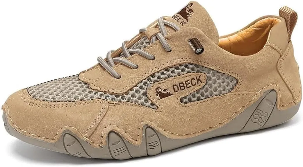 Women's Leather Outdoor Mesh Shoes Breathable Summer Sneakers Summer Sports Shoes Breathable Mesh Non-Slip Lightweight Casual Sneakers