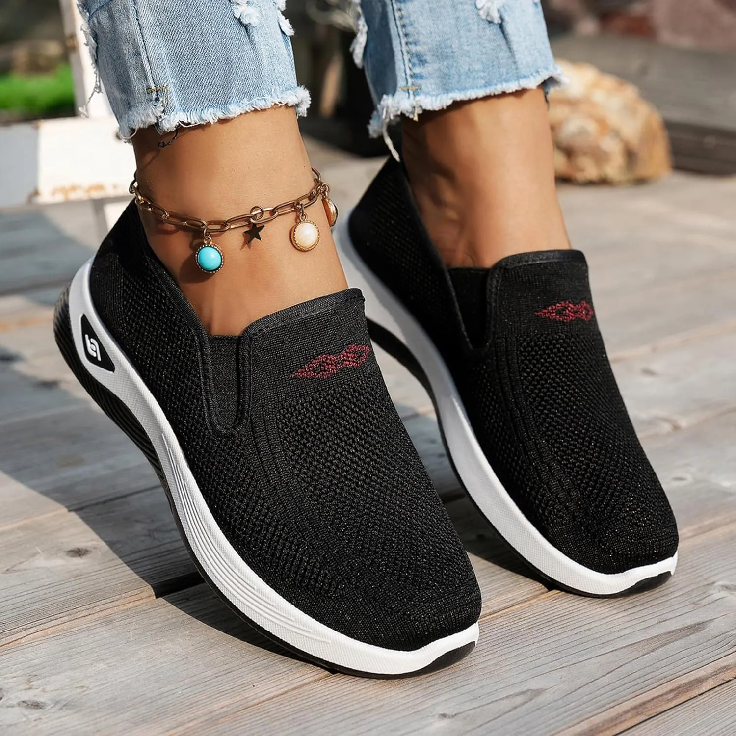 Womens Mens Slip in Free Up Hands Shoes Wide Toe Box Arch Support Orthopedic Walking Sneakers Comfortable Tennis Sneakers Lightweight Running Shoe Workout Athletic Tennis Shoes Gym Sneaker
