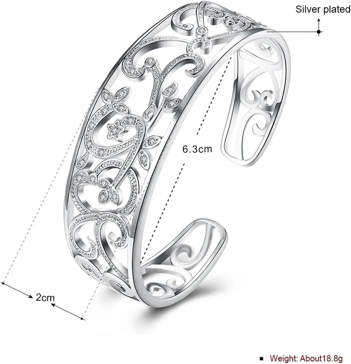 Women's Silver Bracelets Handmade Bracelets 925 Sterling Silver Bangle Bracelet Stackable Bangles for Women