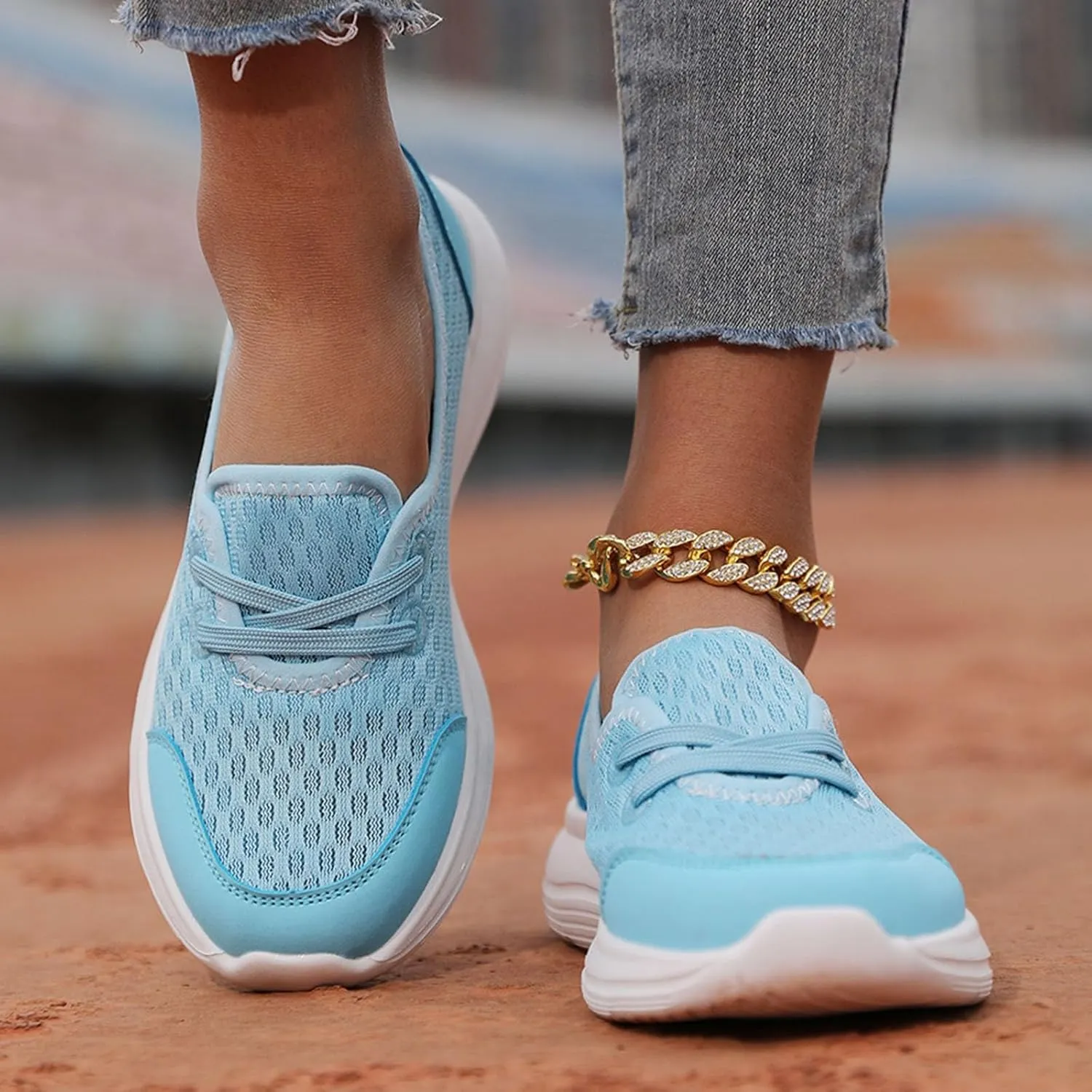 Women's Soft Sole Mesh Comfort Orthopedic Shoes, Orthopedic Shoes for Women Wide Width Arch Support Slip On Comfortable Walking Orthotic Sneakers