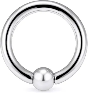 Yaalozei 12G 10G 8G 6G 4G 2G 0G 00G Large Septum Rings Gauges Earrings Hoops 316L Surgical Steel Spring Action Captive Bead PA Ring CBR Septum Nose Rings Piercing Jewelry for Women Men