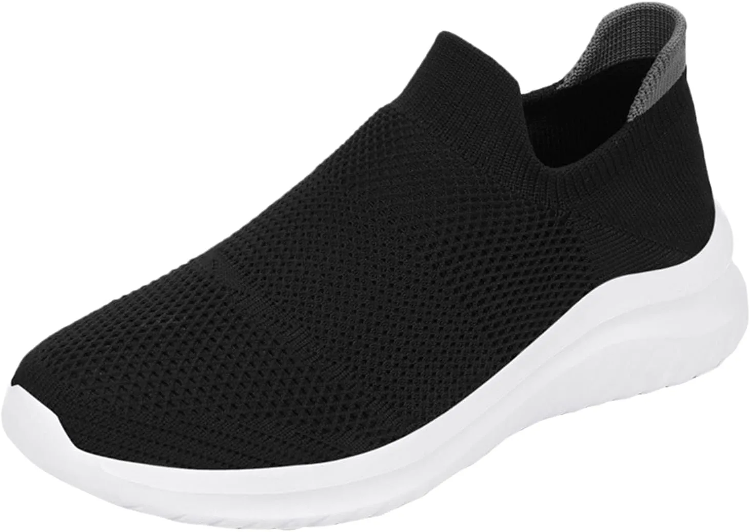 ZSpzx Women's Walking Shoes with Arch Support Mesh Flat Breathable Slip on Sneakers for Plantar Fasciitis Mesh Trainers Comfortable Casual Athletic Running Jogging Shoes for Gym Travel Daily Wear